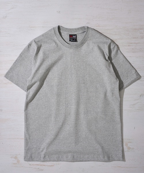 PRO・TAG(プロタグ)の「【PRO-TAG】Short Sleeve heavy T / ヘビーウェイト 半袖Tシャツ(Tシャツ/カットソー・メンズ・ホワイト/ブラック/グレー/ネイビー・SMALL/LARGE/X-LARGE/MEDIUM)」の3枚目の写真