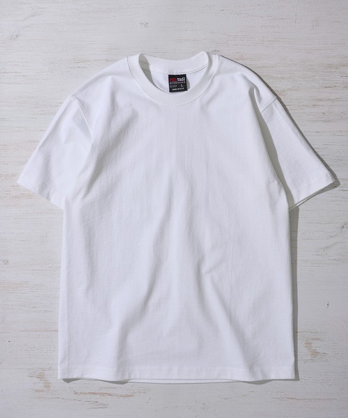 PRO・TAG(プロタグ)の「【PRO-TAG】Short Sleeve heavy T / ヘビーウェイト 半袖Tシャツ(Tシャツ/カットソー・メンズ・ホワイト/ブラック/グレー/ネイビー・SMALL/LARGE/X-LARGE/MEDIUM)」の2枚目の写真