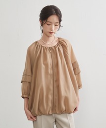 On One's Own（オンワンズオン）の「On One's Own 裾ギャザーシアーZIPブルゾン（ブルゾン）」