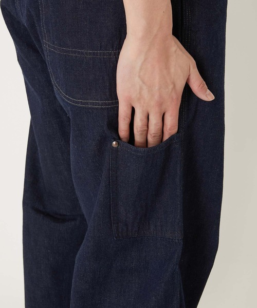 BLUE BLUE（ブルーブルー）の「PA01 セルビッチライトデニム ペインターパンツ（デニムパンツ・メンズ・インディゴブルー・SMALL/MEDIUM/LARGE/X-LARGE）」の3枚目の写真