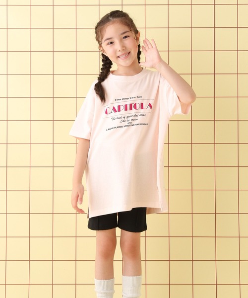 LEPSIM（レプシィム）の「【KIDS】アソートヴィンテージT　451473（Tシャツ/カットソー・キッズ・イエロー/チャコールグレー/オフホワイト/ライトピンク・120/140）」の4枚目の写真