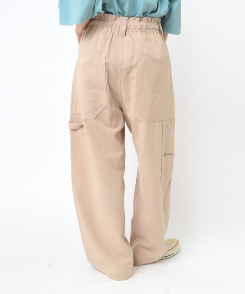 URCH RNA（アーチ アールエヌエー）の「R4324 綿麻サージのカーペンターパンツ（その他パンツ・レディース・ブルー/ベージュ/グレー・FREE）」の6枚目の写真