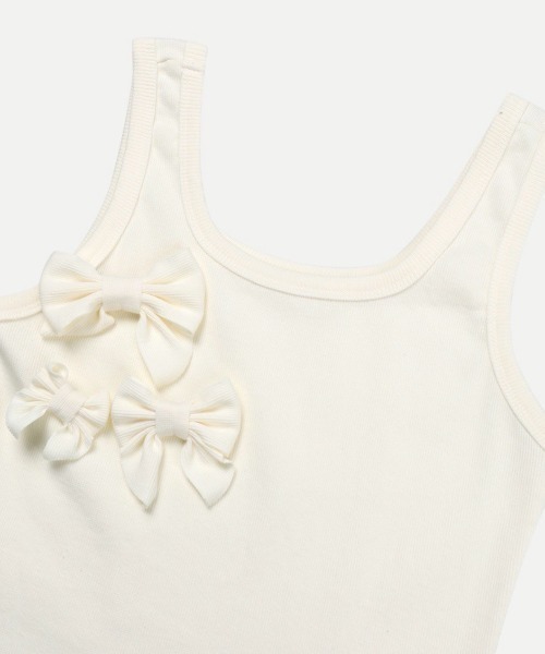 タンクトップ ノースリーブ 「GATELESS」RIBBON POP TANK TOP レディース セール】【GATELESS】RIBBON POP TANK TOP（タンクトップ