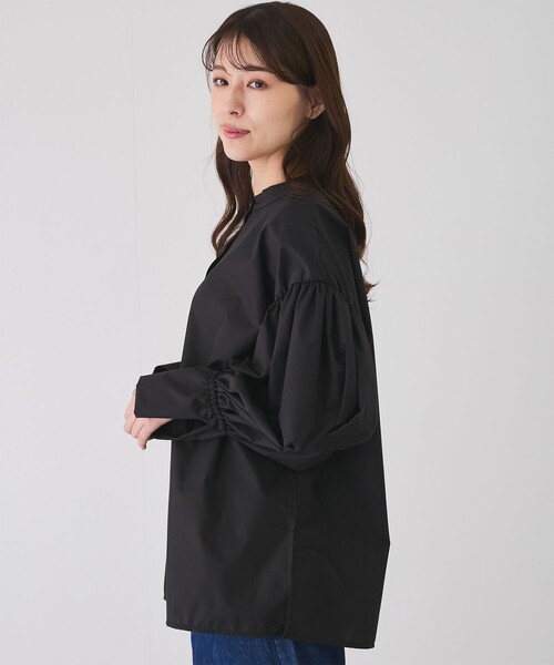 Jayro(ジャイロ)の「袖ボリュームシャツ(シャツ/ブラウス・レディース・イエロー/オフホワイト/ブラック/ブルー系その他2/サックスブルー・M)」の7枚目の写真