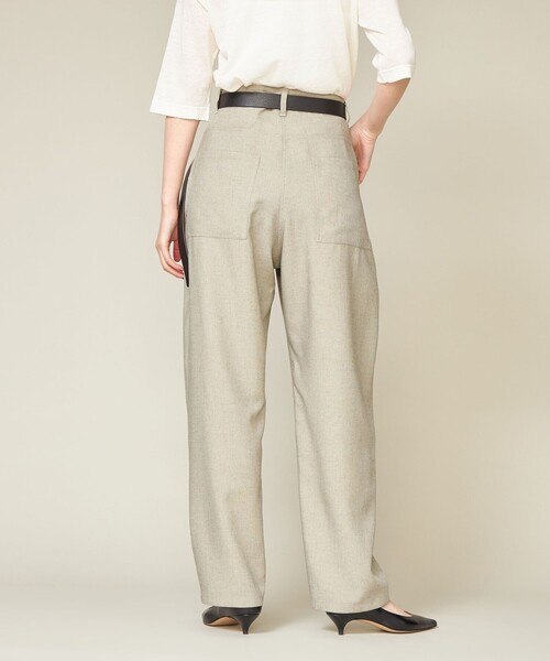 conte コンテ　ラウンドシルエットパンツ　36 conte（コンテ）の「＜conte＞ラウンドシルエット パンツ