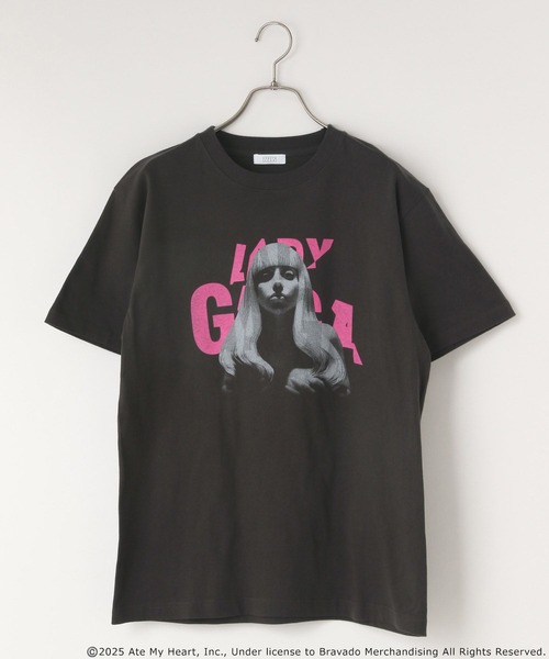 LOWRYS FARM（ローリーズファーム）の「ＧＡＧＡ　ＰＨＯＴＯ　ＴＥＥ　450080（Tシャツ/カットソー・レディース・チャコールグレー/ホワイト/ピンク/ホワイト系その他・FREE）」の3枚目の写真