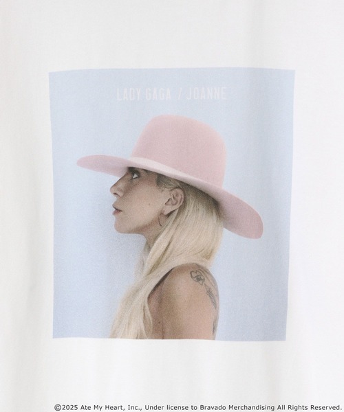 LOWRYS FARM（ローリーズファーム）の「ＧＡＧＡ　ＰＨＯＴＯ　ＴＥＥ　450080（Tシャツ/カットソー・レディース・チャコールグレー/ホワイト/ピンク/ホワイト系その他・FREE）」の5枚目の写真