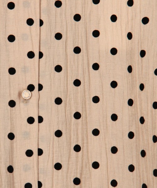 MICO COULIER（ミコクリエ）の「ドットノーカラーオーバーギャザーブラウス（シャツ/ブラウス・レディース・グレー系その他/ブラウン系その他/ホワイト系その他/ベージュ系その他・38）」の17枚目の写真