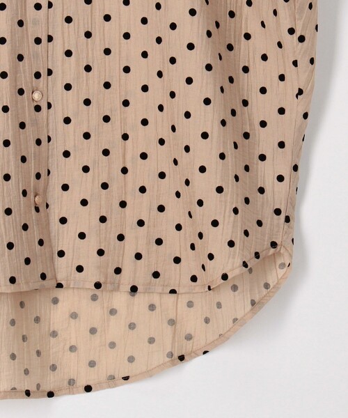 MICO COULIER（ミコクリエ）の「ドットノーカラーオーバーギャザーブラウス（シャツ/ブラウス・レディース・グレー系その他/ブラウン系その他/ホワイト系その他/ベージュ系その他・38）」の20枚目の写真