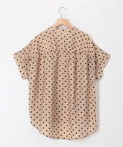 MICO COULIER（ミコクリエ）の「ドットノーカラーオーバーギャザーブラウス（シャツ/ブラウス・レディース・グレー系その他/ブラウン系その他/ホワイト系その他/ベージュ系その他・38）」の21枚目の写真