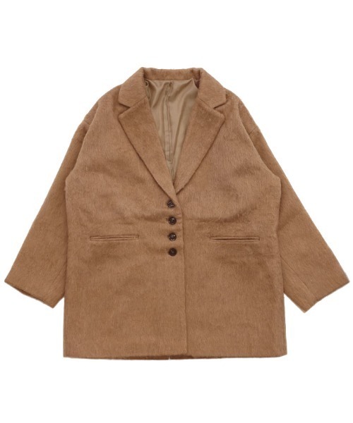 セール】シャギールーズジャケットコート（テーラードジャケット