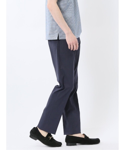 m.f.editorial(エムエフエディトリアル)の「スラックス メンズ ビジネス パンツ ストレッチ 接触冷感 吸汗速乾 ウォッシャブル レーヨン混 スリム ノータック テーパード (スラックス・メンズ・グレー/ブルー/ネイビー・S/LARGE/3L/X-LARGE/MEDIUM)」の5枚目の写真