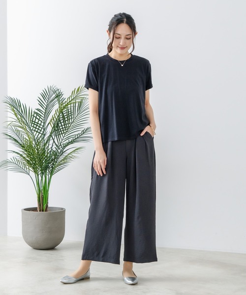 fort point(フォーポイント)の「【fort point:フォートポイント】2タックワイドパンツ(その他パンツ・レディース・ブラック/アイボリー/チャコールグレー・LARGE/MEDIUM)」の18枚目の写真