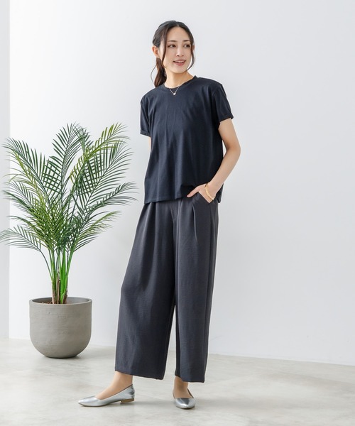 fort point(フォーポイント)の「【fort point:フォートポイント】2タックワイドパンツ(その他パンツ・レディース・ブラック/アイボリー/チャコールグレー・LARGE/MEDIUM)」の19枚目の写真