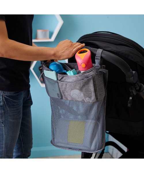 b.box（ビーボックス）の「b.box/  Stroller organiser ストローラーオーガナイザー（ベビーカー用バッグ）（ベビーカー/ベビーカー用品・キッズ・ブラック/グレー・ONESIZE）」の13枚目の写真