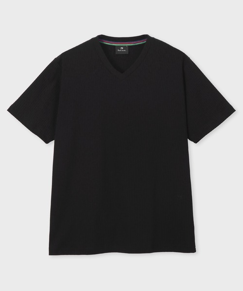 【Paul Smith】ヘリンボーン 半袖カットソー ヘリンボーン 半袖カットソー（ネイビー） ｜ポール・スミス