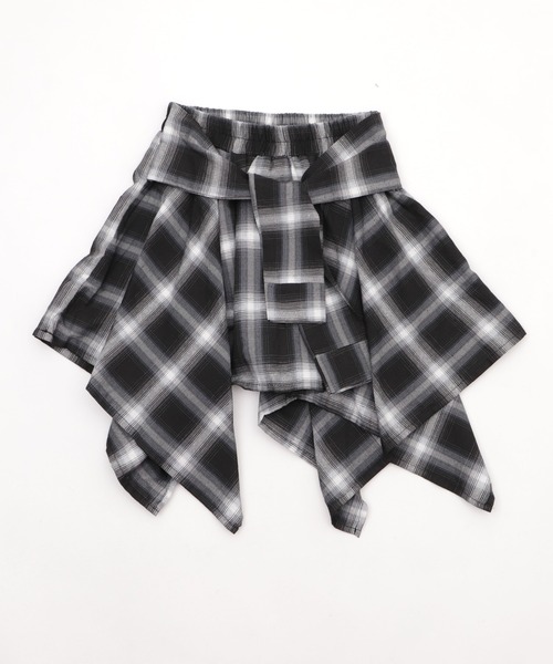 Figments(フィグメンツ)の「フェイクスリーブイレヘムスカート(スカート・レディース・ブラック/レッド/グレー/ネイビー/レッド系その他/ブラウン・FREE)」の11枚目の写真