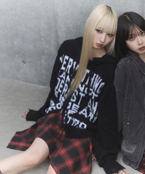 Figments(フィグメンツ)の「フェイクスリーブイレヘムスカート(スカート・レディース・ブラック/レッド/グレー/ネイビー/レッド系その他/ブラウン・FREE)」の19枚目の写真