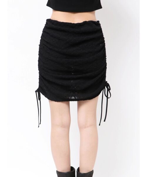 EMODA（エモダ）の「レイヤーフィットリボンスカート（スカート・レディース・ブラック/ホワイト・FREE）」の6枚目の写真