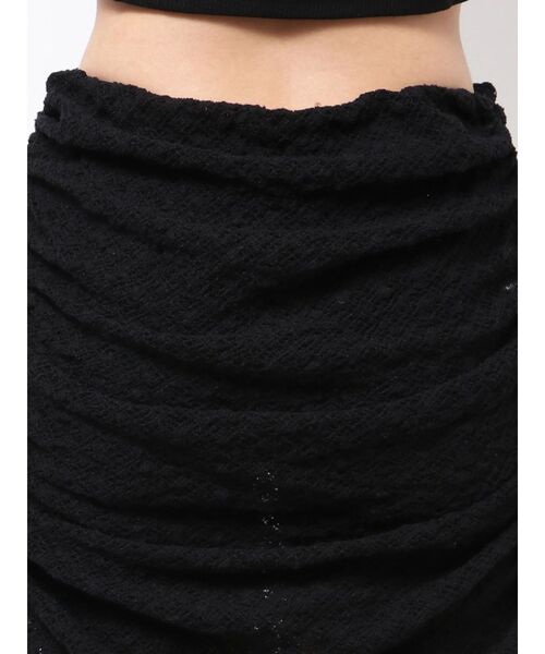 EMODA（エモダ）の「レイヤーフィットリボンスカート（スカート・レディース・ブラック/ホワイト・FREE）」の7枚目の写真