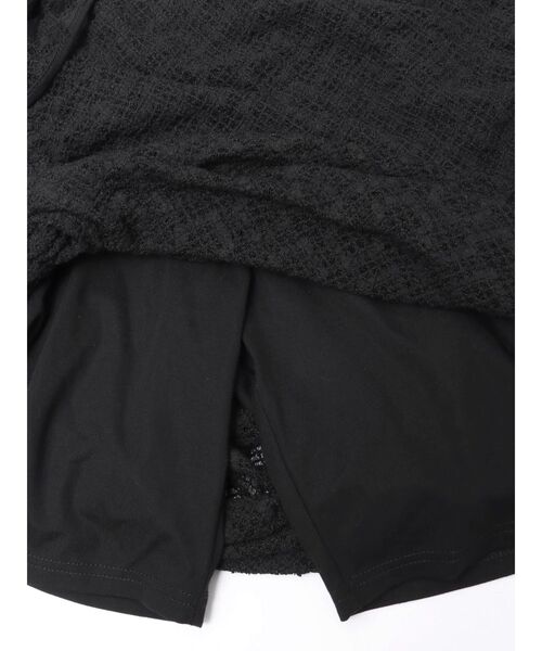 EMODA（エモダ）の「レイヤーフィットリボンスカート（スカート・レディース・ブラック/ホワイト・FREE）」の10枚目の写真