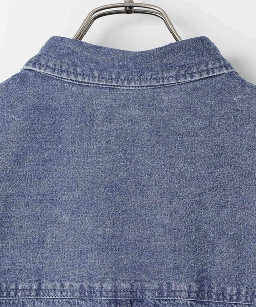 LOWRYS FARM（ローリーズファーム）の「デニムオーバーシャツＳＳ　490877（シャツ/ブラウス・メンズ・ブラック/ブルー・MEDIUM/LARGE）」の8枚目の写真