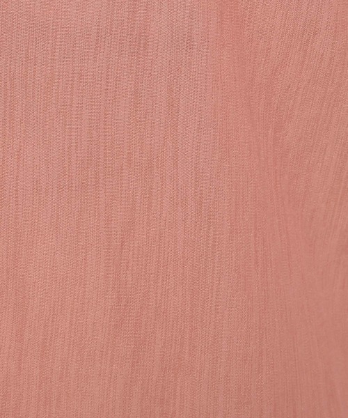 Andemiu（アンデミュウ）の「リネンライクシアーシャツ495423（シャツ/ブラウス・レディース・オフホワイト/ブラック/テラコッタ・FREE）」の11枚目の写真