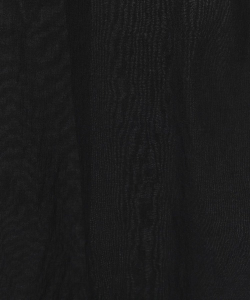 Andemiu（アンデミュウ）の「リネンライクシアーシャツ495423（シャツ/ブラウス・レディース・オフホワイト/ブラック/テラコッタ・FREE）」の9枚目の写真