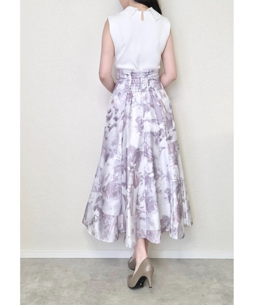 ZOZO限定】リボンレース襟ノースリーブニットトップス（ニット