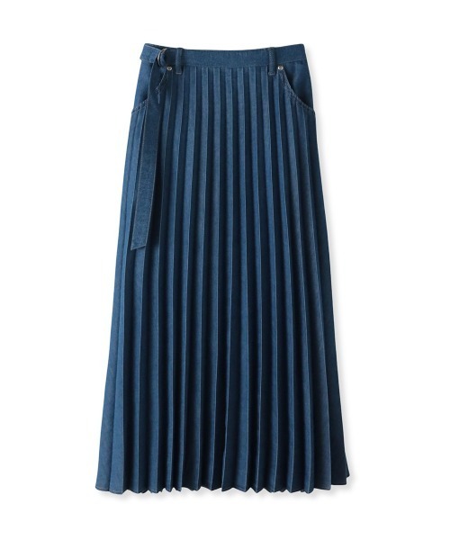 MAYSON GREY（メイソングレイ）の「デニムMIXライトプリーツスカート（スカート・レディース・ブルー/ネイビー・M）」の21枚目の写真