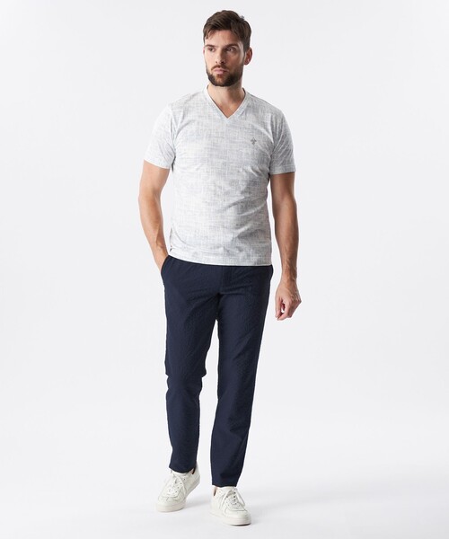 EPOCA UOMO（エポカウォモ）の「クラックカモフラVネックカットソー（Tシャツ/カットソー・メンズ・ライトグレー/ネイビー・46/48）」の3枚目の写真