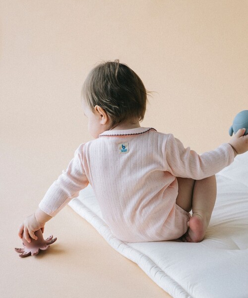 こども ビームス（コドモビームス）の「ベビー 針抜き ロンパース 2025FW（50～80cm）（ロンパース・キッズ・オフホワイト/ピンク/ブラウン系その他2・60-70/50-60/70-80）」の18枚目の写真