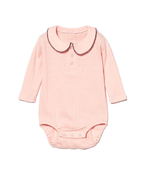 こども ビームス（コドモビームス）の「ベビー 針抜き ロンパース 2025FW（50～80cm）（ロンパース・キッズ・オフホワイト/ピンク/ブラウン系その他2・60-70/50-60/70-80）」の10枚目の写真