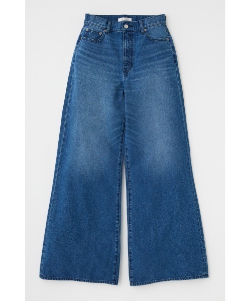 moussy★リメイクワイドレッグデニムパンツ★新品未使用★2★マウジー★ブルー AZUL BY MOUSSY | サスツキデニムワイドパンツ (ワイド ) |SHEL
