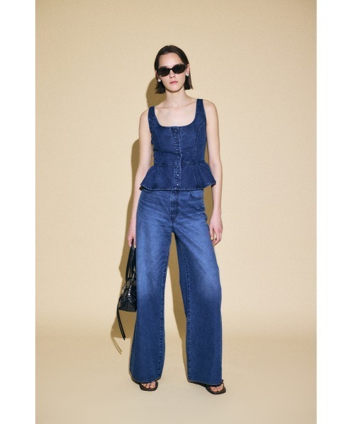 MOUSSY(マウジー)の「【セットアップ対応】RELAX LOOSE FLARE(デニムパンツ・レディース・ブルー/ライトブルー・0/1/2)」の11枚目の写真