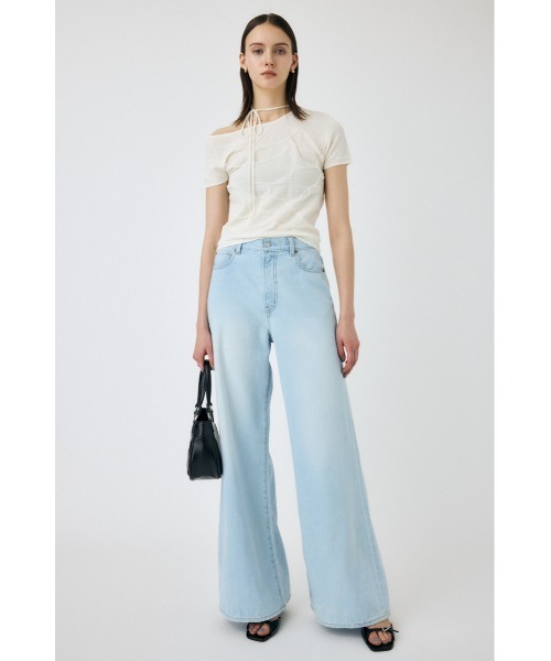 MOUSSY(マウジー)の「【セットアップ対応】RELAX LOOSE FLARE(デニムパンツ・レディース・ブルー/ライトブルー・0/1/2)」の13枚目の写真
