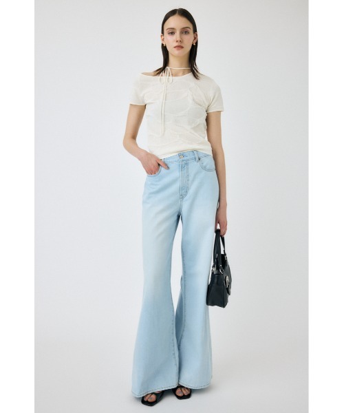 MOUSSY(マウジー)の「【セットアップ対応】RELAX LOOSE FLARE(デニムパンツ・レディース・ブルー/ライトブルー・0/1/2)」の14枚目の写真