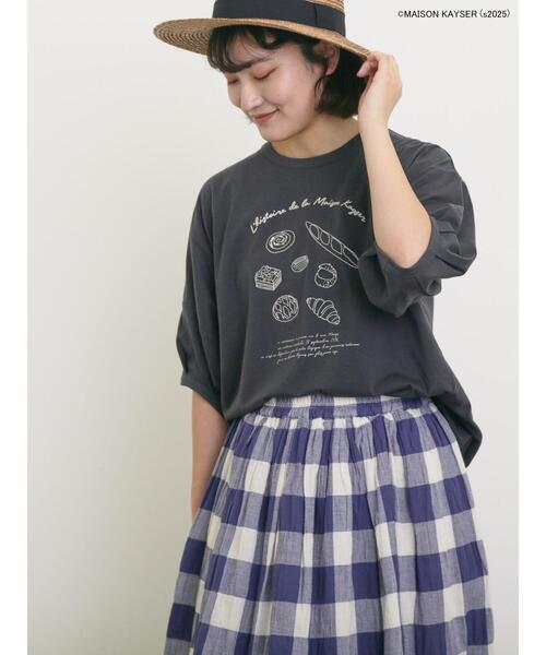 セール】【MAISON KAYSER】刺繍立体袖Tシャツ（Tシャツ
