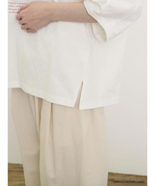 セール】【MAISON KAYSER】刺繍立体袖Tシャツ（Tシャツ