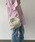 EFOLE�i�G�t�H���j�́u�yZOZO����zShirring jacquard ribbon bag / �V���[�����O �W���K�[�h ���{�� �o�b�O�i�n���h�o�b�O�j�v�b�I�t�z���C�g