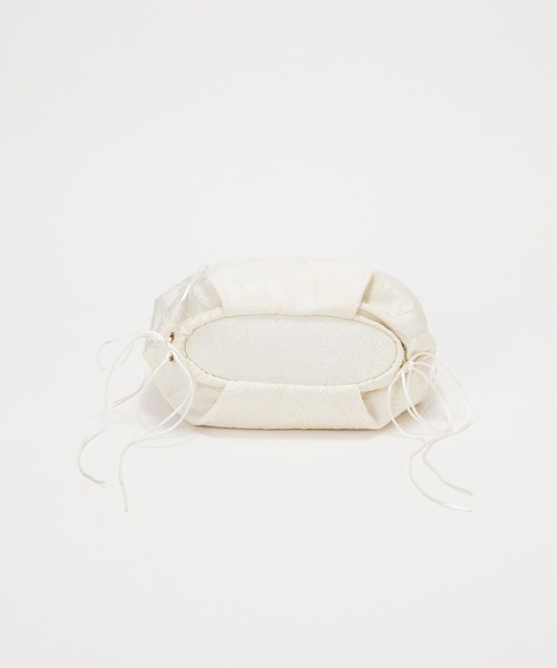 EFOLE(エフォル)の「【ZOZO限定】Shirring jacquard ribbon bag / シャーリング ジャガード リボン バッグ(ハンドバッグ・レディース・ブラック/オフホワイト・FREE)」の13枚目の写真