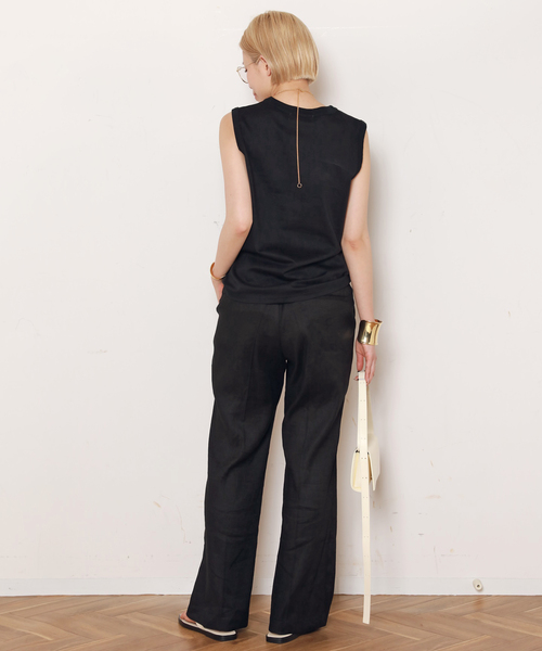 AP STUDIO(エーピーストゥディオ)の「ノースリーブTシャツ(Tシャツ/カットソー・レディース・ホワイト/ブラウン/ブラック・FREE)」の13枚目の写真