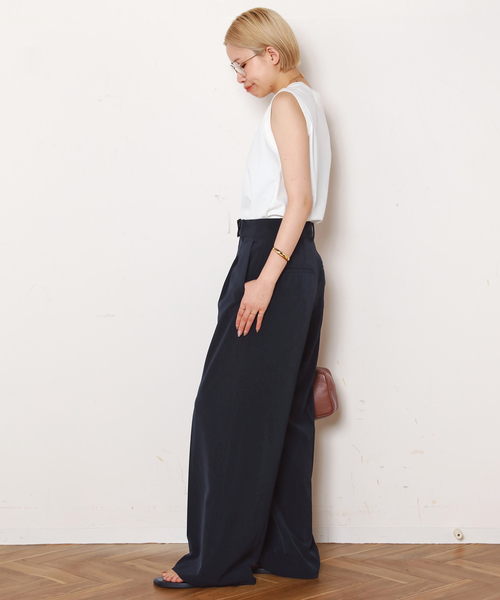 AP STUDIO(エーピーストゥディオ)の「ノースリーブTシャツ(Tシャツ/カットソー・レディース・ホワイト/ブラウン/ブラック・FREE)」の17枚目の写真