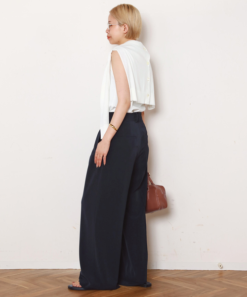 AP STUDIO(エーピーストゥディオ)の「ノースリーブTシャツ(Tシャツ/カットソー・レディース・ホワイト/ブラウン/ブラック・FREE)」の20枚目の写真