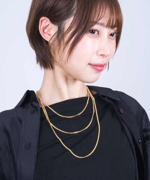 TOMWOOD(トムウッド)】Curb Chain M シルバーネックレス 18 inch