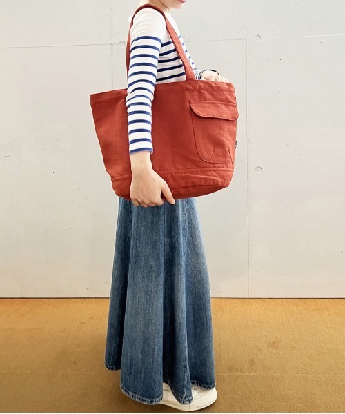 ROOTOTE(ルートート)の「ROOTOTE ルートート SN.ミディアム.リサイクルコットン-B(トートバッグ・レディース・ブラック/アイボリー/カーキ/ターコイズブルー/ラベンダー/グリーン/ダークグリーン/レッド/マスタード/モーブ系・FREE)」の11枚目の写真