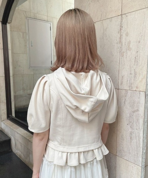 F i.n.t(フィント)の「コルセット切替パーカー 夏服【1枚で快適】マシンウォッシャブル/ fint フィント(パーカー・レディース・ライトグレー/アイボリー・FREE)」の20枚目の写真