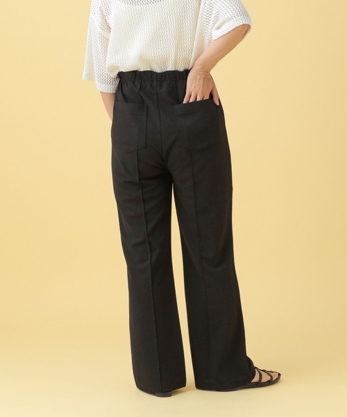 LEPSIM(レプシィム)の「【産前・産後対応】マタニティ/ピンタックフレアパンツ25SS 492413(マタニティウェア/グッズ・レディース・ブラウン/ブラック・FREE)」の6枚目の写真