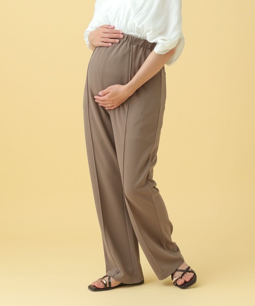 LEPSIM(レプシィム)の「【産前・産後対応】マタニティ/ピンタックフレアパンツ25SS 492413(マタニティウェア/グッズ・レディース・ブラウン/ブラック・FREE)」の11枚目の写真