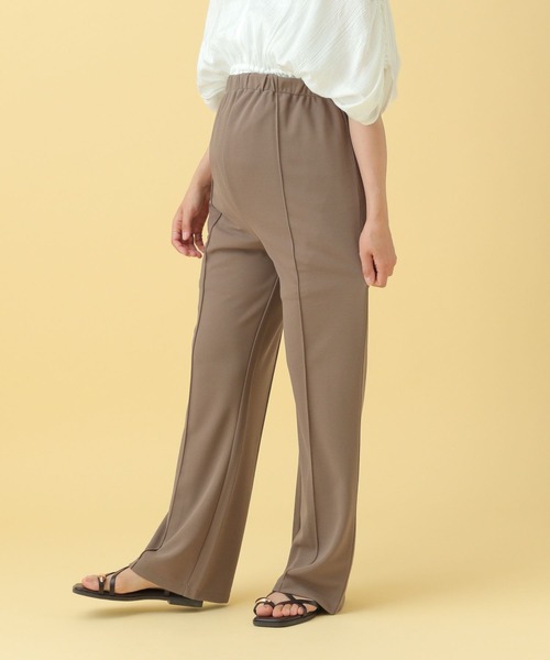 LEPSIM(レプシィム)の「【産前・産後対応】マタニティ/ピンタックフレアパンツ25SS 492413(マタニティウェア/グッズ・レディース・ブラウン/ブラック・FREE)」の13枚目の写真